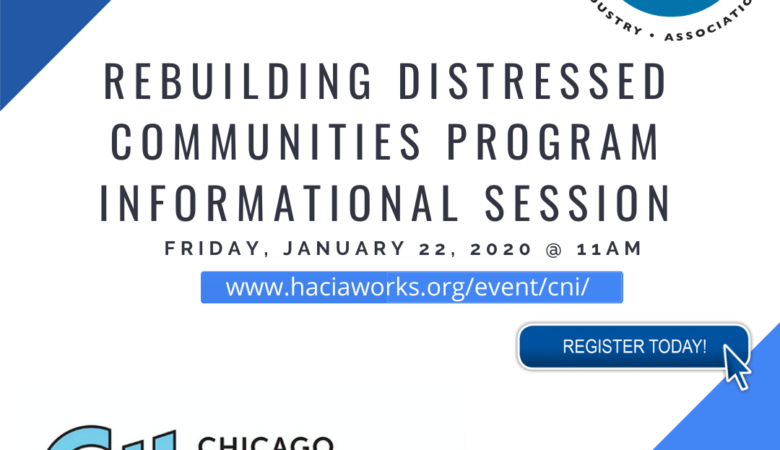 Rebuilding Distressed Communities Program Informational Session