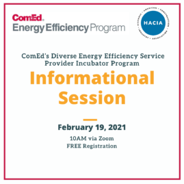 Informational Session: ComEd's Diverse EES Provider Incubator Program